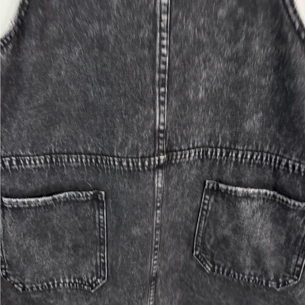 Tinseltown Black Denim Overall Dress Size small - Picture 3 of 7